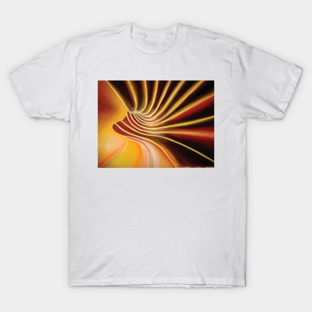 orange flow T-Shirt by dylanshelmerdine